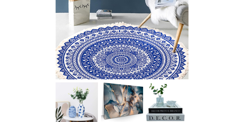 Inspirações para decorar sua sala de estar com a cor azul