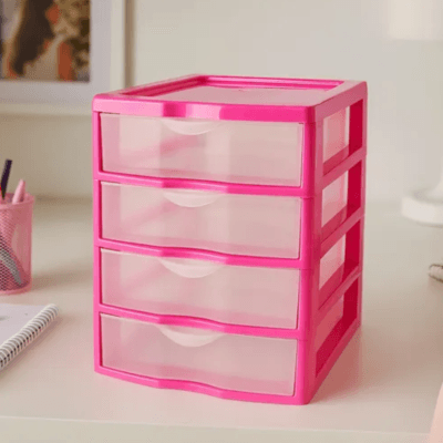 Gaveteiro rosa