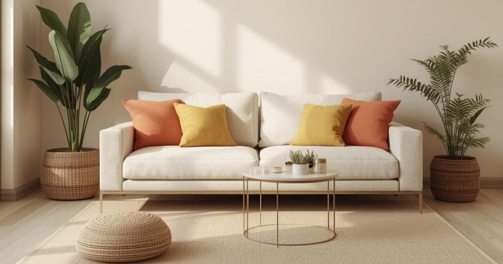 Sala de estar minimalista