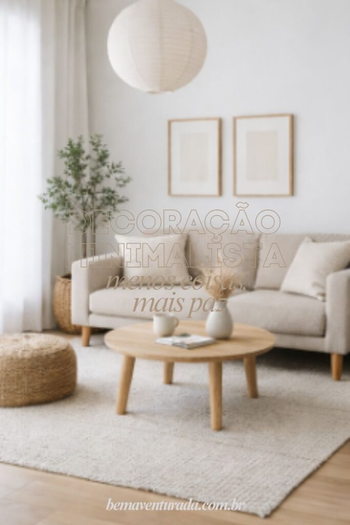 Decoração minimalista