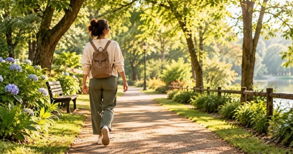 Caminhada em meio à natureza